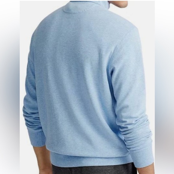 Ralph Lauren Men's Light Blue Zip-Up Sweater - Picture 9 of 10